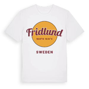 Fridlund cirkel t-shirt – ekologisk bomull t-shirt från Pinshirt