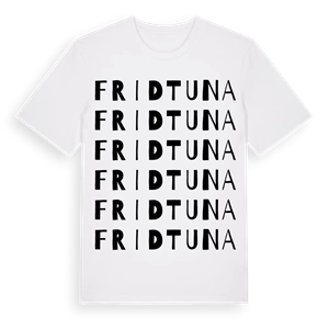Fridtuna ordlek t-shirt – ekologisk bomull t-shirt från Pinshirt