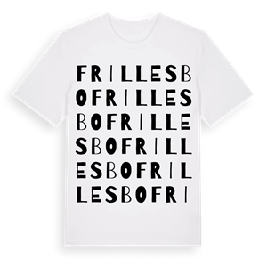 Frillesbo ordlek t-shirt – ekologisk bomull t-shirt från Pinshirt