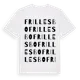 White t-shirt med Frillesbo ordlek t-shirt