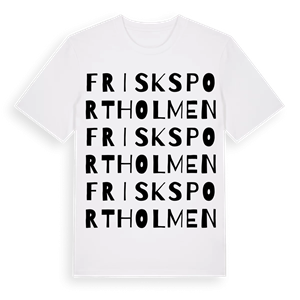 Frisksportholmen ordlek t-shirt – ekologisk bomull t-shirt från Pinshirt
