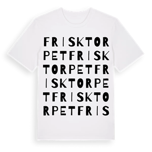 Frisktorpet ordlek t-shirt – ekologisk bomull t-shirt från Pinshirt