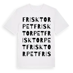 Frisktorpet ordlek t-shirt – ekologisk bomull t-shirt från Pinshirt