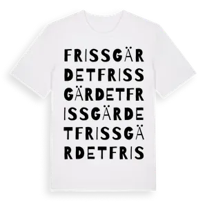Frissgärdet ordlek t-shirt – ekologisk bomull t-shirt från Pinshirt