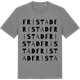 Mid Heather Gray t-shirt med Fristad ordlek t-shirt