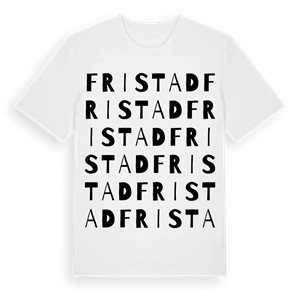 Fristad ordlek t-shirt – ekologisk bomull t-shirt från PinShirt