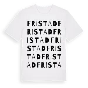 Fristad ordlek t-shirt – ekologisk bomull t-shirt från Pinshirt