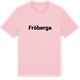Pink Cotton t-shirt med Fröberga fetstil t-shirt