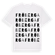 White t-shirt med Fröberga ordlek t-shirt