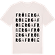 Vintage White t-shirt med Fröberga ordlek t-shirt