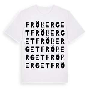 Fröberget ordlek t-shirt – ekologisk bomull t-shirt från Pinshirt