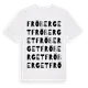 White t-shirt med Fröberget ordlek t-shirt