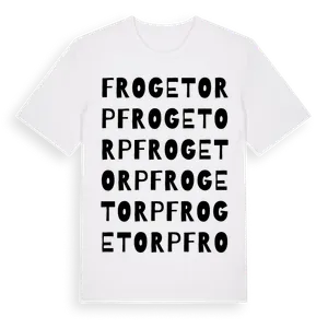 Frogetorp ordlek t-shirt – ekologisk bomull t-shirt från Pinshirt