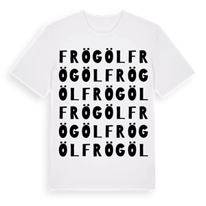Frögöl ordlek t-shirt – ekologisk bomull t-shirt från Pinshirt