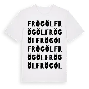 Frögöl ordlek t-shirt – ekologisk bomull t-shirt från Pinshirt