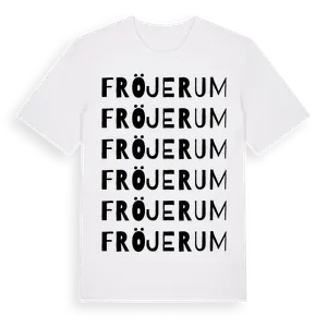 Fröjerum ordlek t-shirt – ekologisk bomull t-shirt från Pinshirt