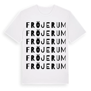 Fröjerum ordlek t-shirt – ekologisk bomull t-shirt från Pinshirt