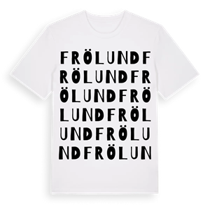 Frölund ordlek t-shirt – ekologisk bomull t-shirt från Pinshirt