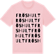 Pink Cotton t-shirt med Fröshult ordlek t-shirt