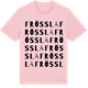 Pink Cotton t-shirt med Frössla ordlek t-shirt