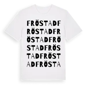Fröstad ordlek t-shirt – ekologisk bomull t-shirt från Pinshirt