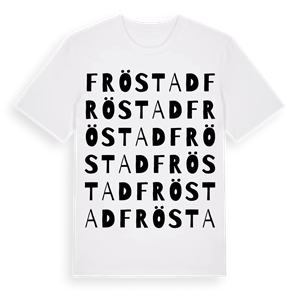 Fröstad ordlek t-shirt – ekologisk bomull t-shirt från Pinshirt