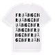 White t-shirt med Fruängen ordlek t-shirt