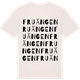 Vintage White t-shirt med Fruängen ordlek t-shirt