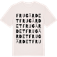 Vintage White t-shirt med Frugärdet ordlek t-shirt