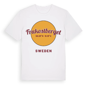 Frukostberget cirkel t-shirt – ekologisk bomull t-shirt från Pinshirt