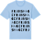 Blue Soul t-shirt med Fruns hage ordlek t-shirt