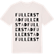 Vintage White t-shirt med Fullerstad ordlek t-shirt
