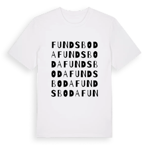 Fundsboda ordlek t-shirt – ekologisk bomull t-shirt från Pinshirt