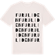 Vintage White t-shirt med Furuliden ordlek t-shirt