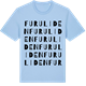 Blue Soul t-shirt med Furuliden ordlek t-shirt