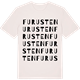 Vintage White t-shirt med Furusten ordlek t-shirt