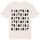 Vintage White t-shirt med Furuträd ordlek t-shirt