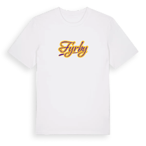 Fyrby baseball t-shirt – ekologisk bomull t-shirt från Pinshirt