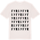 Vintage White t-shirt med Fyrby ordlek t-shirt