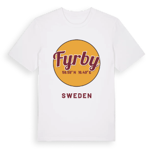 Fyrby cirkel t-shirt – ekologisk bomull t-shirt från Pinshirt