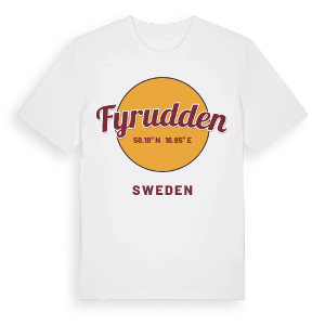 Fyrudden cirkel t-shirt – ekologisk bomull t-shirt från Pinshirt