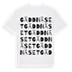 Gäddnäset ordlek t-shirt