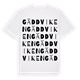 White t-shirt med Gäddviken ordlek t-shirt