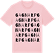 Pink Cotton t-shirt med Gagnarp ordlek t-shirt