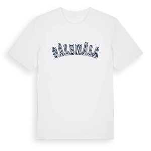 Gålemåla college t-shirt – ekologisk bomull t-shirt från Pinshirt