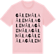 Pink Cotton t-shirt med Gålemåla ordlek t-shirt