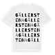 Gällerstena ordlek t-shirt