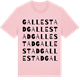 Pink Cotton t-shirt med Gallestad ordlek t-shirt