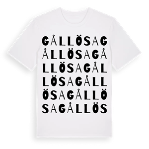 Gållösa ordlek t-shirt – ekologisk bomull t-shirt från Pinshirt