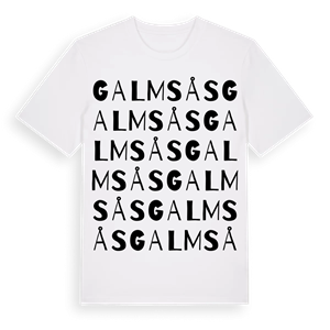 Galmsås ordlek t-shirt – ekologisk bomull t-shirt från PinShirt